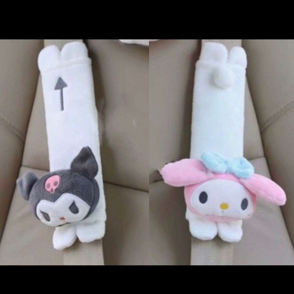 Kuromi & My Melody Seatbelt Covers